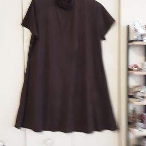 Brown velour dress